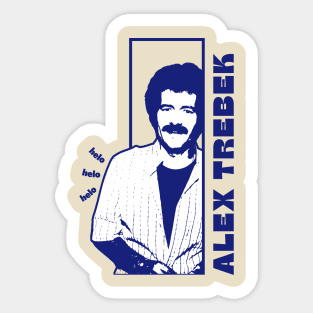 Alex trebek ||| Vintage style Sticker